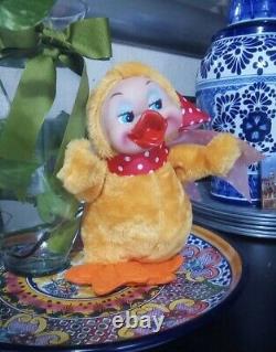 Vintage Rubber Face Plush Duck