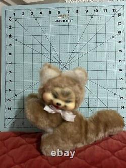 Vintage Rubber Face Plush Kitty