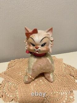 Vintage Rubber Face Plush Kitty Cat Rare