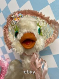 Vintage Rushton 13 Rubber Beak Happy Duck Goose Doll Stuffed Animal Plush Toy