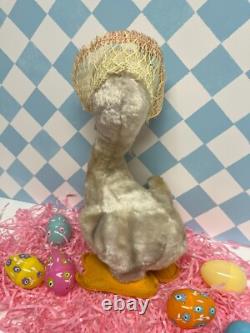 Vintage Rushton 13 Rubber Beak Happy Duck Goose Doll Stuffed Animal Plush Toy