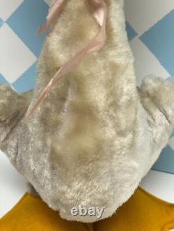 Vintage Rushton 13 Rubber Beak Happy Duck Goose Doll Stuffed Animal Plush Toy