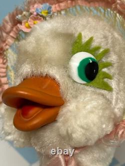 Vintage Rushton 13 Rubber Beak Happy Duck Goose Doll Stuffed Animal Plush Toy
