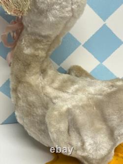 Vintage Rushton 13 Rubber Beak Happy Duck Goose Doll Stuffed Animal Plush Toy