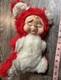 Vintage Rushton Bear Rubber Face Red Crying Bear Sad 10 Plush Stuffed Animal