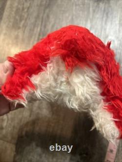 Vintage Rushton Bear Rubber Face Red Crying Bear Sad 10 Plush Stuffed Animal