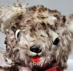 Vintage Rushton Laying Bear Rubber Nose Mouth 17 Long Stuffed Animal Plush Toy