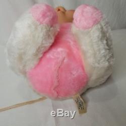 Vintage Rushton Mouse Rubber Face White Pink Plush Doll 15 Atlanta With Tag USA