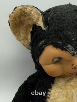Vintage Rushton Rubber Face Chubby Teddy Bear Plush Stuffed Animal 11
