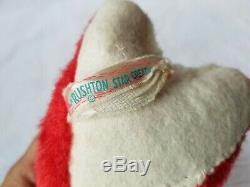 Vintage Rushton Rubber Face Fox Star Creation Don't Be Foxy Valentine Plush Rare