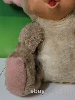 Vintage Rushton Rubber Face Plush Mouse Stuffed Animal Doll
