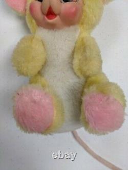 Vintage Rushton Rubber Face Plush Mouse Stuffed Animal Doll