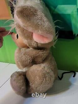 Vintage Rushton Rubber Face Plush Mouse Stuffed Animal Doll