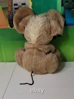 Vintage Rushton Rubber Face Plush Mouse Stuffed Animal Doll