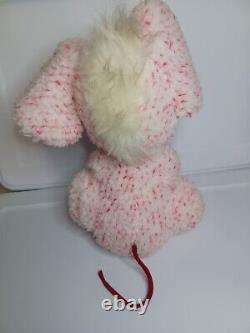 Vintage Rushton Rubber Face Plush Mouse Stuffed Animal Red & White Spotted RARE