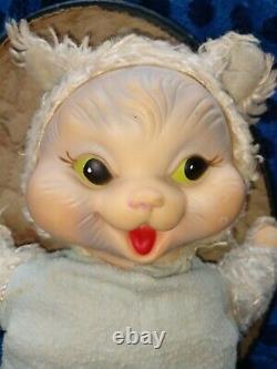 Vintage Rushton Rubber Face Plush Teddy Bear Doll