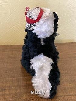 Vintage Rushton Rubber Face Skunk withFlowers & Hat-Plush Toy-Stuffed Animal-Doll