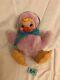 Vintage Rushton Rubber Plastic Face Duck Chick Stuffed Plush Toy Easter Baby