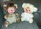 Vintage Rushton Rubber Plastic Face Plush Teddy Bear Toy Large Stuffed Animal