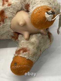 Vintage Rushton Star Creation Daisy Belle Rubber Face Cow Calf Plush 1950's USED