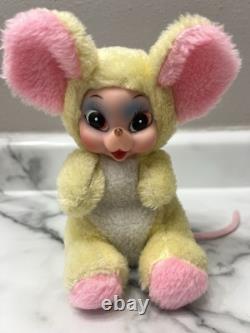 Vintage Rushton Star Creation Mouse Rubber Face Plush