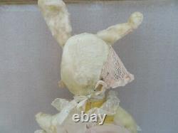 Vintage Rushton Star Creation Rabbit Doll Plush Toy Rubber Face 26 Bunny Rare