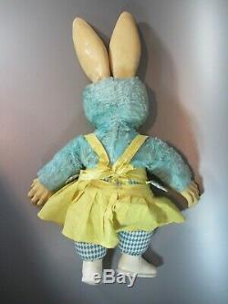 Vintage Rushton Star Creation Rubber Face Ear Bunny Rabbit 25 Plush Stuffed Toy