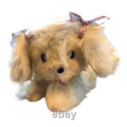 Vintage Rushton Star Creation White Pekingesse Dog Plush Rare Stuffed Animal B