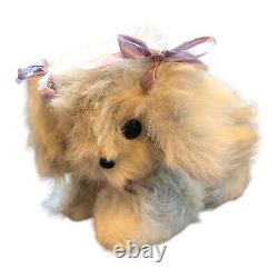 Vintage Rushton Star Creation White Pekingesse Dog Plush Rare Stuffed Animal B