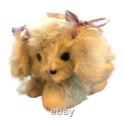 Vintage Rushton Star Creation White Pekingesse Dog Plush Rare Stuffed Animal B