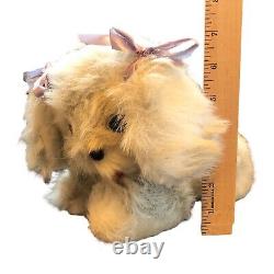 Vintage Rushton Star Creation White Pekingesse Dog Plush Rare Stuffed Animal B