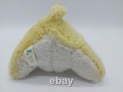 Vintage Rushton Yellow Teddy Bear Plush Stuffed Animal Rubber Happy Face 9