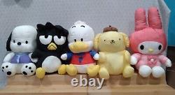 Vintage Sanrio My Melody Badtz Maru PomPomPurin Pochacco Pekkle Nylon Plush Lot