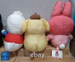 Vintage Sanrio My Melody Badtz Maru PomPomPurin Pochacco Pekkle Nylon Plush Lot