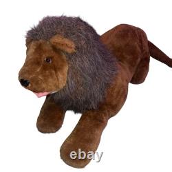 Vintage Semantodontics Lion Plush Stuffed Animal Oversized 40 Douglas Toys