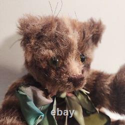 Vintage Sherry Doty POOKIE Cat Bear Mohair 11 Jointed RARE Plush Stuffed Animal