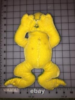 Vintage Steiff Frog Toad Stuffed Animal Plush Figure 10 Long