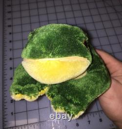 Vintage Steiff Frog Toad Stuffed Animal Plush Figure 10 Long