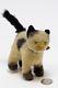 Vintage Steiff Standing Kitty Cat Plush Mohair Toy Kitten Glass Eyes No Tag