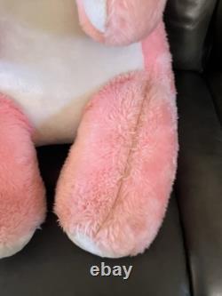 Vintage Superior Toy & Novelty 36 PINK Bunny Rabbit Plush Stuffed Animal HTF