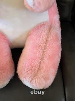 Vintage Superior Toy & Novelty 36 PINK Bunny Rabbit Plush Stuffed Animal HTF