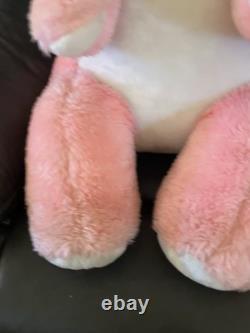 Vintage Superior Toy & Novelty 36 PINK Bunny Rabbit Plush Stuffed Animal HTF