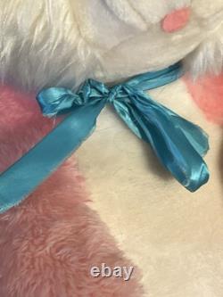 Vintage Superior Toy & Novelty 36 PINK Bunny Rabbit Plush Stuffed Animal HTF