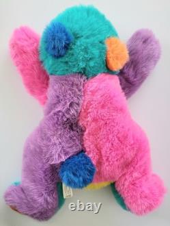 Vintage Swibco Cosmo Bear Colorblock Plush 16 Stuffed Animal