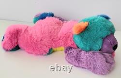 Vintage Swibco Cosmo Bear Colorblock Plush 16 Stuffed Animal