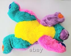 Vintage Swibco Cosmo Bear Colorblock Plush 16 Stuffed Animal