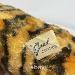 Vintage Tiger Cat Rubber Face Plush Stuffed Animal 1950s Toy Kitsch Gund