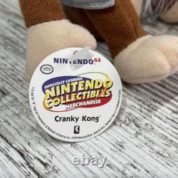 Vintage Toysite Plush Cranky Kong Nintendo 64 Donkey Kong Stuffed Animal Toy 6