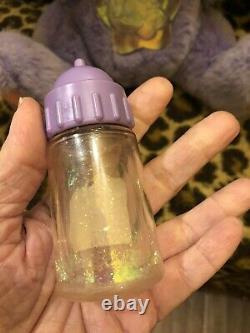 Vintage Twinkle Bear Purple Plush With Bottle