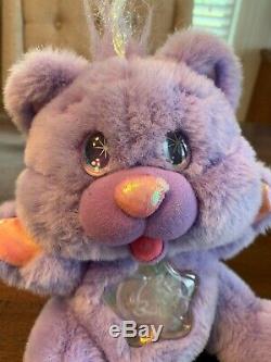 Vintage Twinkle Bears 11 Plush Purple Teddy 1995 Fantasy WORKS! RARE